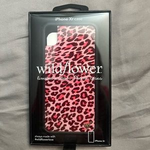 Wildflower IPhone Xr Leopard Case Pink